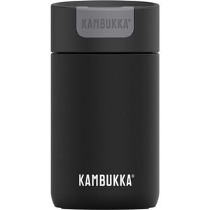 Kambukka Olympus Thermosbeker 300 ml - makkelijk reinigen - lekvrije Koffiebeker - RVS - Jet Black