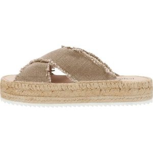 Espadrij Womens Croisette Linen Sandalen (Dames |beige)