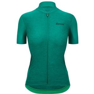 Santini Womens Colore Puro Jersey Fietsshirt (Dames |groen/turkoois)