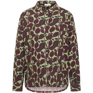 Tranquillo Womens Oversize-Bluse aus EcoVero Viskose Blouse (Dames |bruin)