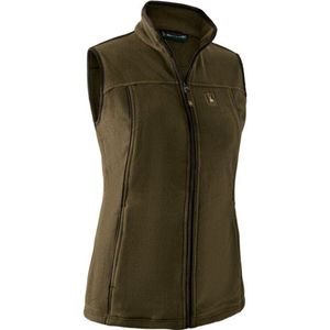 Deerhunter Womens Eagle Fleece Waistcoat Fleecebodywarmer (Dames |olijfgroen/bruin)