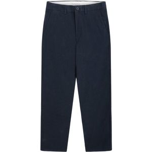 KnowledgeCotton Apparel Chuck Regular Flannel Chino Pants Vrijetijdsbroek (Heren |blauw)