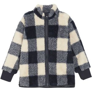 Minymo Kids Cardigan Teddy Fleece Vrijetijdsjack (Kinderen |grijs)