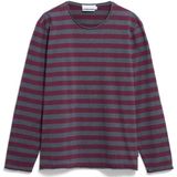 ARMEDANGELS Maarkos L/S Stripes Brushed Longsleeve (Heren |purper)
