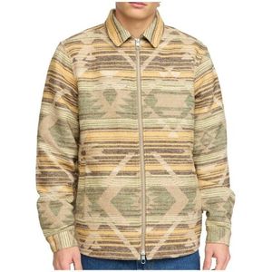 Revolution Zipped Overshirt Aztec Overhemd (Heren |beige)
