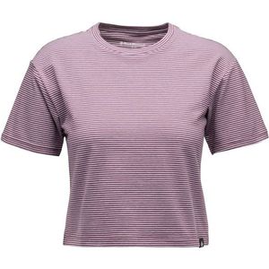 Black Diamond Womens BD Stripe Crop S/S Tee T-shirt (Dames |roze/purper)