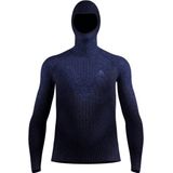 Odlo - Performance Warm Blackcomb Bl Top Facemask - Synthetisch Ondergoed - Blauw