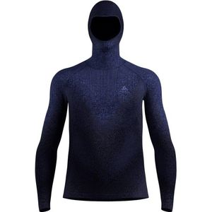 Odlo - Performance Warm Blackcomb Bl Top Facemask - Synthetisch Ondergoed - Blauw