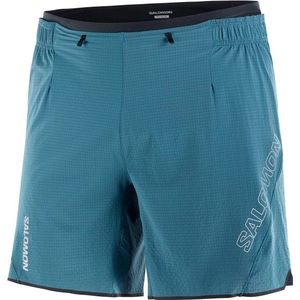 Salomon Sense Aero 7 Shorts Hardloopshort (Heren |blauw/turkoois)