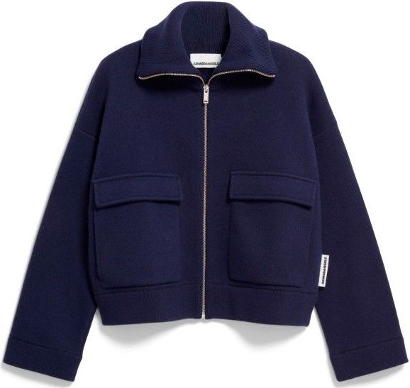 Armedangels - Joaniaas - Damesfleece - Effen - Korte Lengte - Hoge Kraag