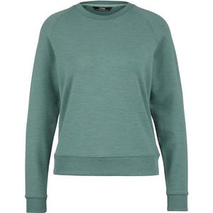 Stoic Womens MerinoTerry285 AlavaaraSt Crew Pullover Merinotrui (Dames |turkoois)