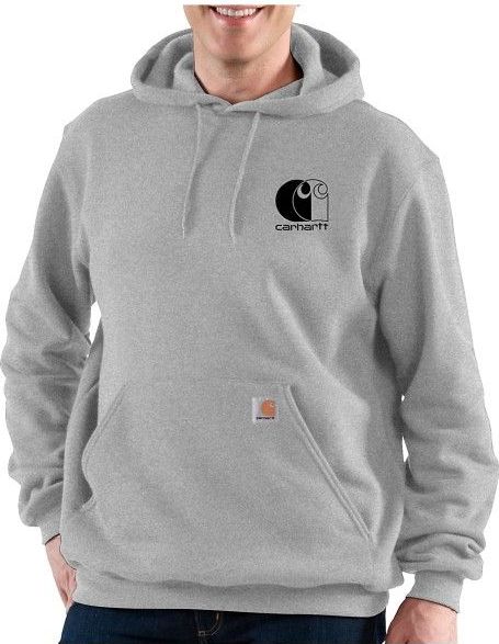 Carhartt - Signature Logo - Sweatshirt Hoodie - Grijs