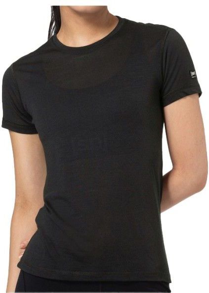 W SIERRA140 TEE - Thermoshirt - Merinowol - Zwart - Korte Mouwen