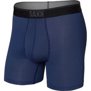 Saxx Quest Quick Dry Mesh Boxer Brief Fly Synthetisch ondergoed (Heren |blauw)