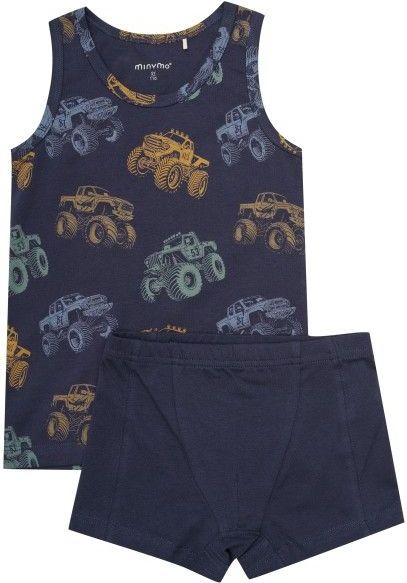 Minymo - Ondergoed Set AOP - Blauw - Kinderen