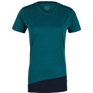 Stoic Womens Merino150 HeladagenSt T-Shirt Multi slim Merinoshirt (Dames |blauw)