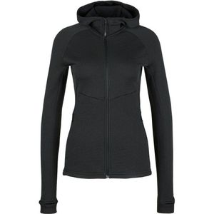Stoic Womens MerinoFleece240 StorforsSt Zip Hoody Merinohoodie (Dames |zwart)