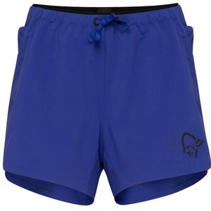 Norrona Womens Senja Flex1 4 Shorts Hardloopshort (Dames |blauw)