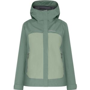 Didriksons Womens Grit Jacket 3 Regenjas (Dames |turkoois/groen |waterdicht)