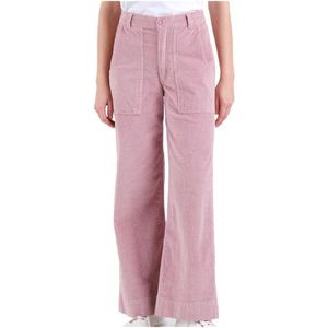 DEDICATED Womens Workwear Pants Vara Corduroy Vrijetijdsbroek (Dames |roze)