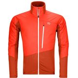 Ortovox - Westalpen - Hybrid Jacket - Rood - Stretch, Hoogalpine Tochten, Toerskiën, 66% Polyester, 21% Wol