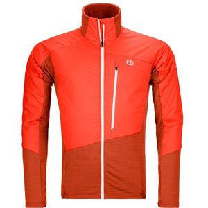 Ortovox - Westalpen - Hybrid Jacket - Rood - Stretch, Hoogalpine Tochten, Toerskiën, 66% Polyester, 21% Wol