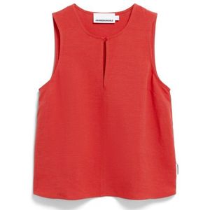 ARMEDANGELS Womens Rafalaa Lino Top (Dames |rood)