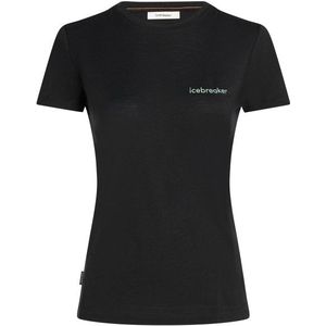 Icebreaker - Merino 150 Tech Lite S/S Teeib Wordmark - Merinoshirt - Zwart