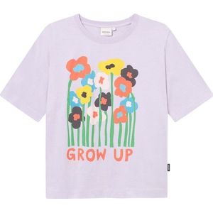 DEDICATED Womens T-Shirt Vadstena Grow Up T-shirt (Dames |wit)