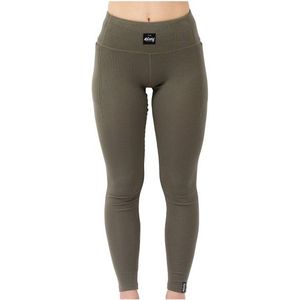 Eivy - Pocket Wool Rib Tights - Merino-ondergoed - Bruin