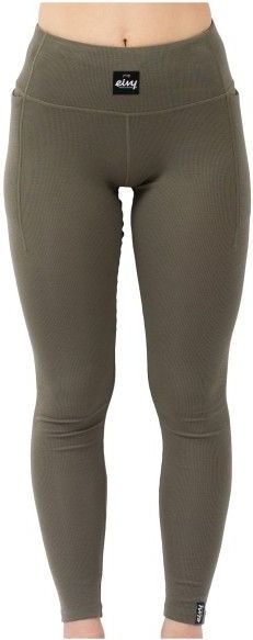 Eivy - Pocket Wool Rib Tights - Merino-ondergoed - Bruin