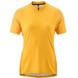 Dames - Fiets Trui - Goudkleur - Korte Mouwen - Quick-Dry - Slim Fit