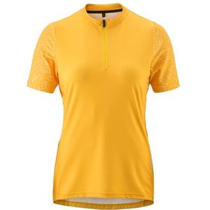 Dames - Fiets Trui - Goudkleur - Korte Mouwen - Quick-Dry - Slim Fit
