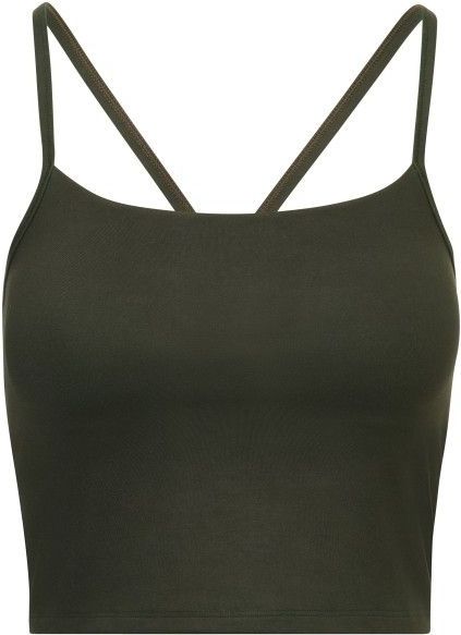 Hey Honey Womens Longline Bustier Always Dressed Sportbeha (Dames |olijfgroen)