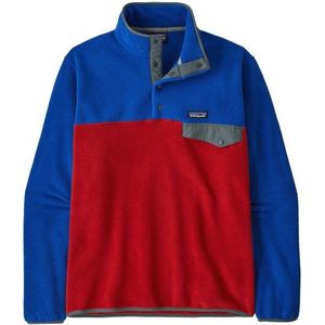 Patagonia Lightweight Synch Snap-T P/O Fleecetrui (Heren |blauw/rood)
