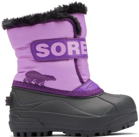 Sorel - Sneeuwcommandant - Sneeuwlaarzen - Lila - 200g Isolatie - Plat - Klittenband
