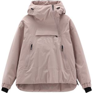 CMP Womens Jacket Fix Hood with Logo Ski-jas (Dames |bruin |waterdicht)