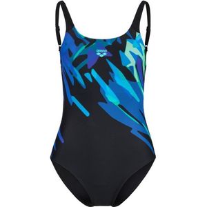 Arena Womens Talea Swimsuit U Back Badpak (Dames |zwart/blauw)