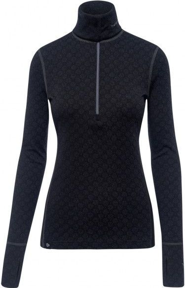Thermowave - Merino Xtreme L/S 1/2 Zip Turtleneck - Merino-ondergoed - Blauw/Zwart