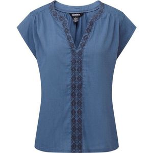 Sherpa - Hara Cap Sleeve Top - Blauw - Dames
