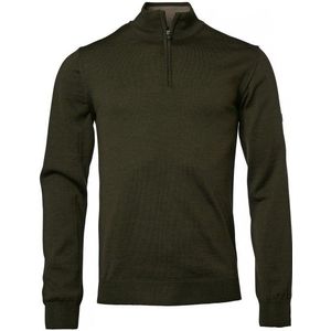 Chevalier Aston Half Zip Merino Pullover Merinotrui (Heren |olijfgroen)