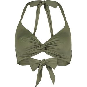 DEDICATED Womens Bikini Top Gullholma Bikinitop (Dames |olijfgroen)