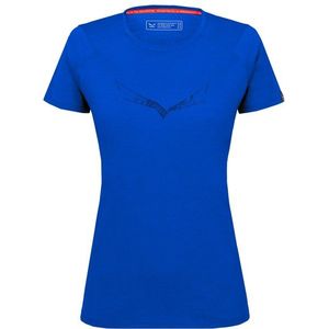 Salewa Womens Pure Eagle Sketch All Mountain T-Shirt Merinoshirt (Dames |blauw)