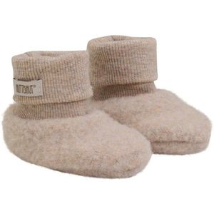 Huttelihut Kids Footies Wool Fleece 2-Layer Merinosokken (Kinderen |bruin/beige)