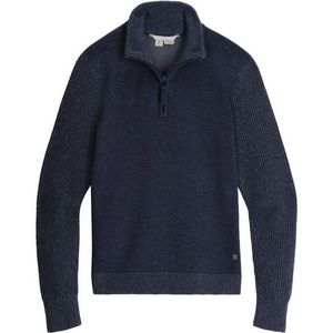 Royal Robbins Womens Westlands 1/4 Zip Merinotrui (Dames |blauw)