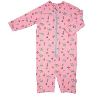 Maximo - Kid's Mini Overall - Badestoff Print - Roze - Lycra - Stretch UV-bescherming
