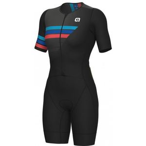 Alé Womens Triathlon Trigger S/S Tri Unitard Fietspak (Dames |zwart)