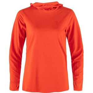 Fjällräven Womens Abisko Sun-Hoodie Sportshirt (Dames |rood)