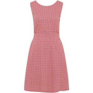 Tranquillo Womens Tailliertes ärmelloses Jersey-Kleid Jurk (Dames |roze)