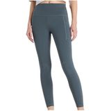 New Balance - Sleek Pocket High Rise Legging 25 - Hardlooplegging - Blauw